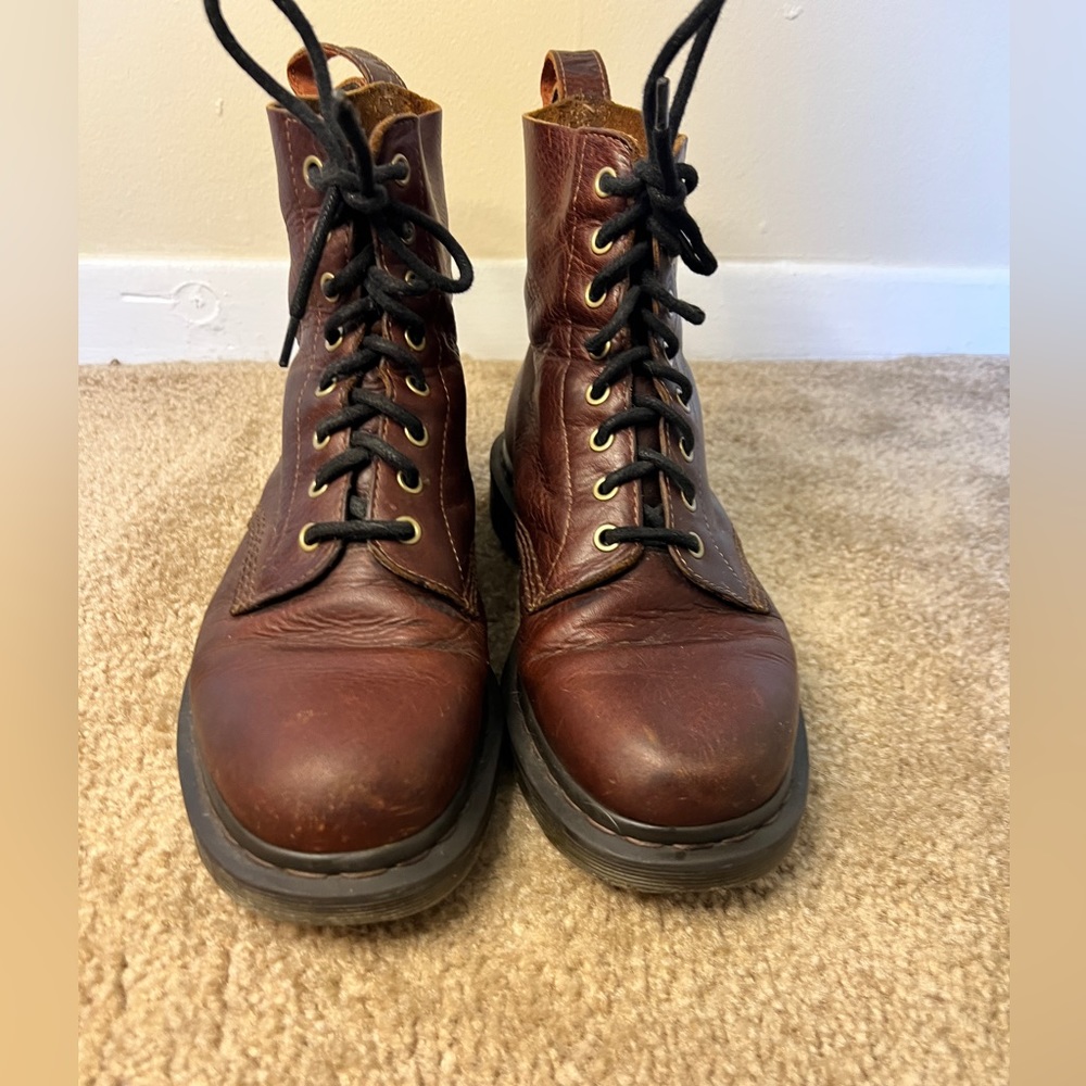 Vintage Dr Martens Pascal Leather Boot Cherry Red